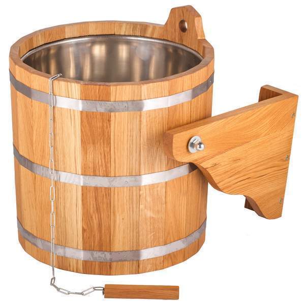 Обливное уст-во с нерж. вставкой 20л дуб