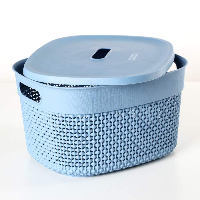 Корзинка д/хранения  OSLO с кр. сер./гол. овал 6л  выруб.руч. PT1331ТГ / 286537