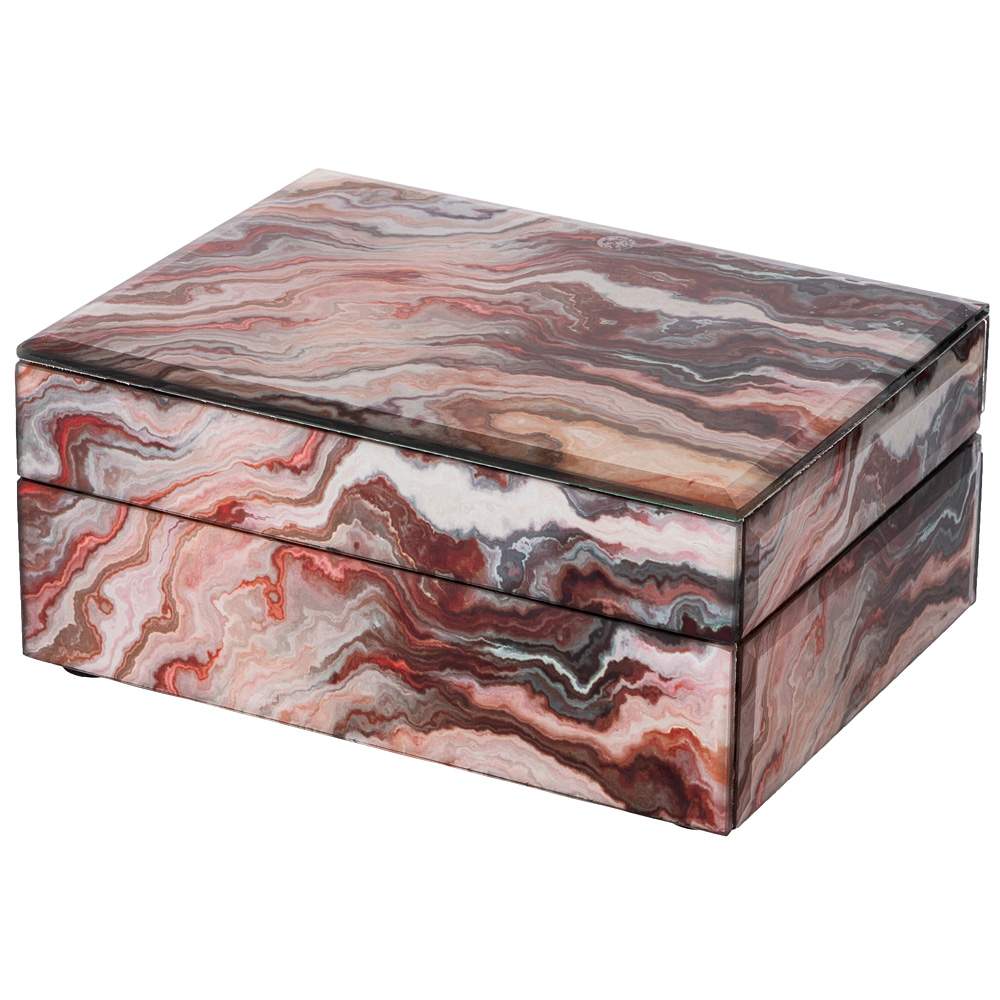 LEFARD Шкатулка 06-372 мдф/стекло 16*12*7см     