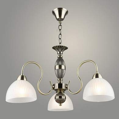 Люстра NH6005/3 AB бронза 3х60W E27 d590 h580, QH23