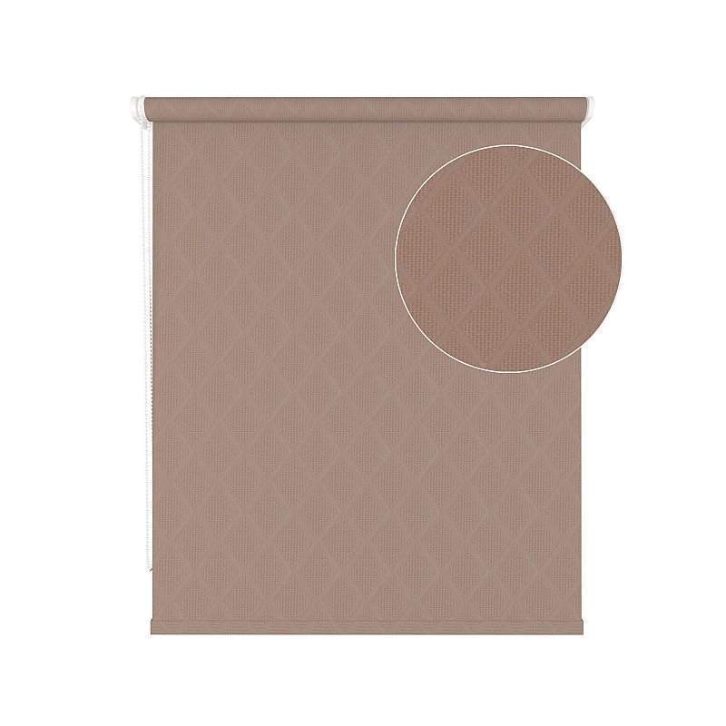 Штора рулонная универсальная с/з 80%  STELLA Мокко 140*170  75061