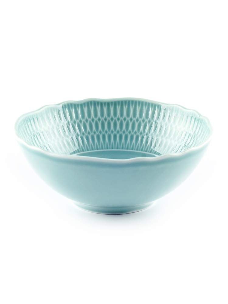 CMIELOW Sofia LB05 Голубая глазурь Салатник 26см 0883740