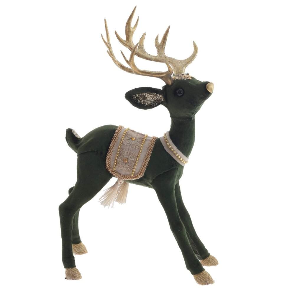 REMECO COLLECTION Фигурка 806843 Олень 18х11х31см (текстиль/полимер)