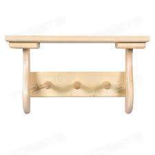 Полка с вешалкой Банные штучки   3 крючка  32413