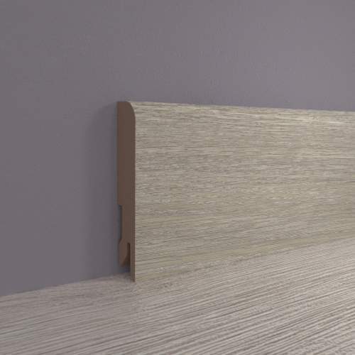 Плинтус МДФ ламинированный, Пл 80МДФ.2400.24012 дуб светло-серый