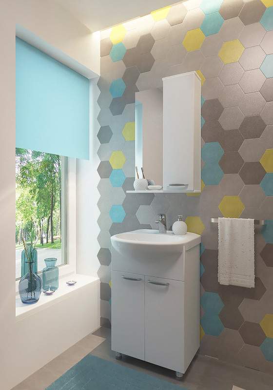 Тумба EVA GOLD  Ника 60/2/НК-60 + Умывальник Уют 600  