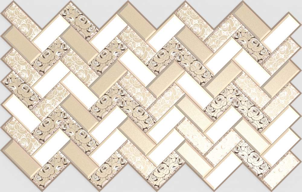 Панель ПВХ 0,6 плитка  "Роза в золоте " 4620772258872