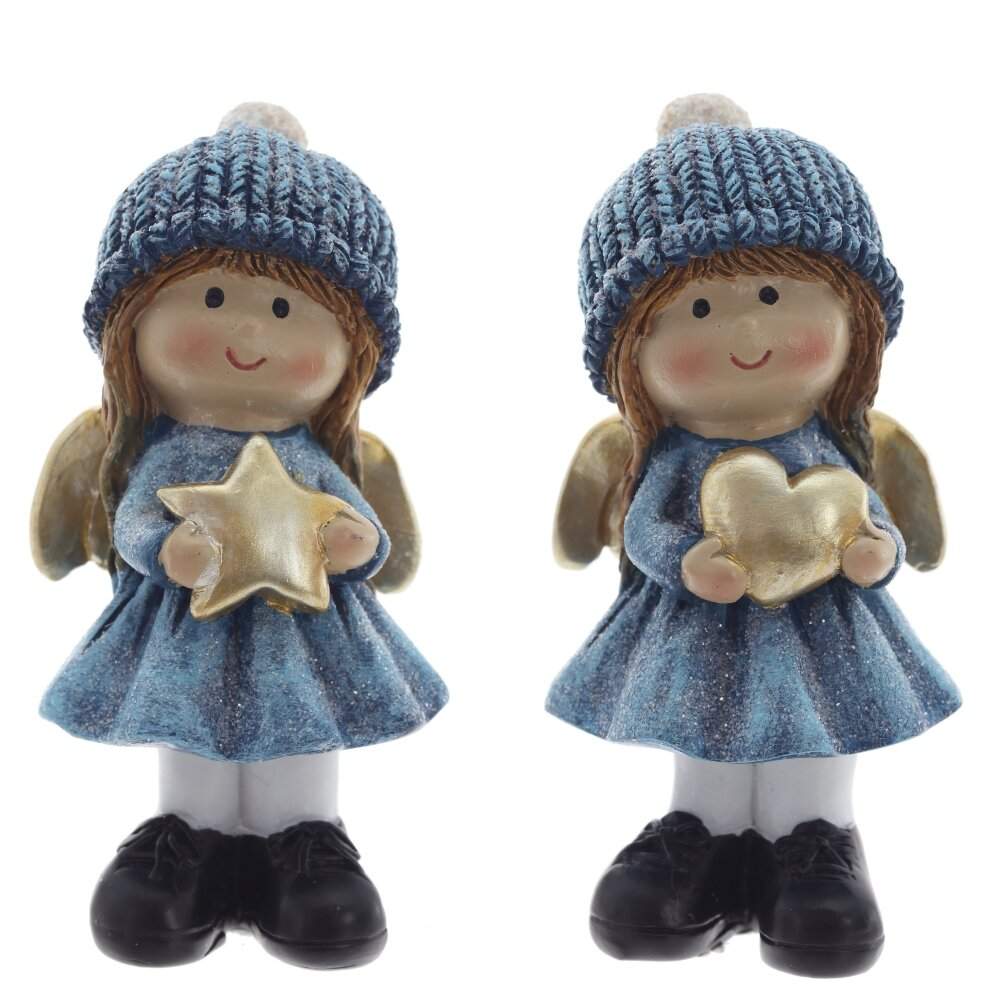 REMECO COLLECTION Фигурка 825112 Ангел синий 4,5х4,5х9,5см 2 вида (полимер)