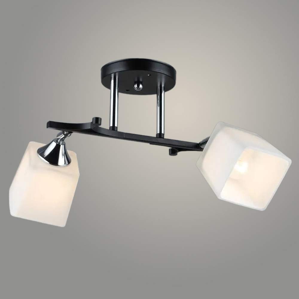 Люстра N5488/2 BK+CH черный/хром 2x40W E27 d360 h200, QH23