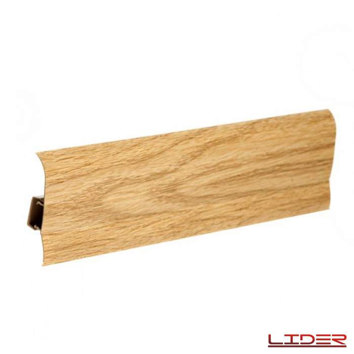 754M Плинтус мат. Дуб Дикий 2500/75/24мм Лидер