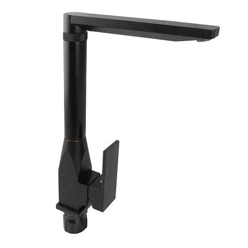 Смеситель BRIMIX 82209 кухонный бок.г-обр.шар.черный