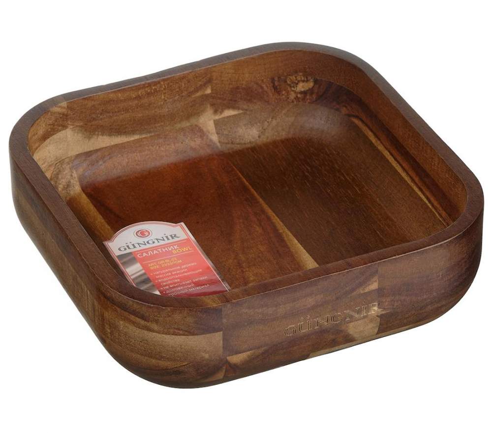 GUNGNIR акация Салатник квадратный 23х23x7см GR-BL-03   