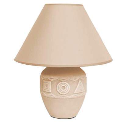 Светильник ЛЮЧИЯ D1902 "Геометрия" настольный 60W E27 кремовый 