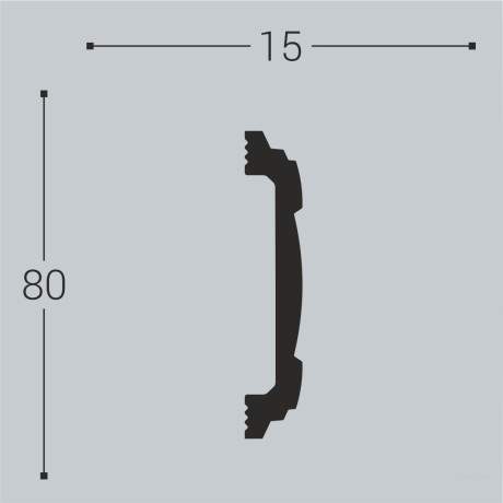 Молдинг XPS BD М 8 (80*15)/22