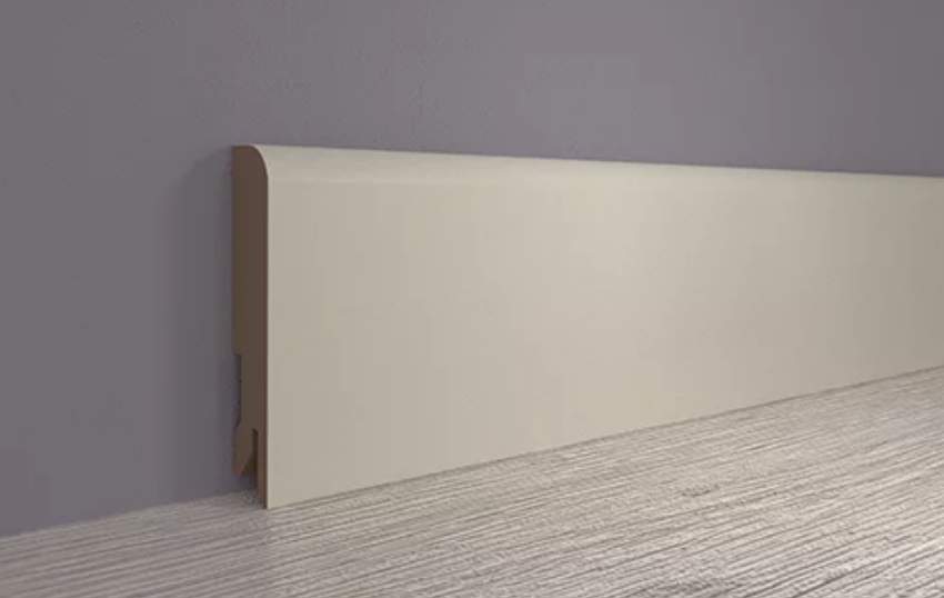 Плинтус МДФ ламинированный, Пл 80МДФ.2400.24069 кварц грей