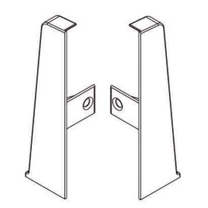 253 Заглушки торцевые (пара)  "Деконика" Ясень серый