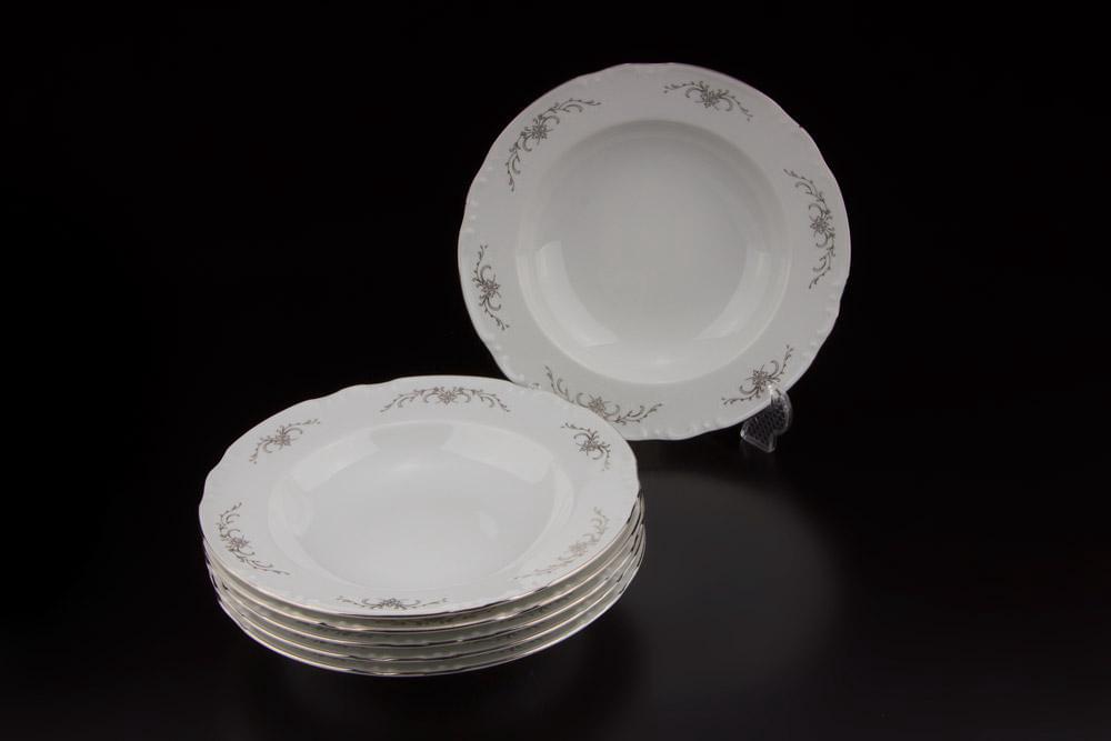 CONSTANCE Серый орнамент Набор тарелок суповых 23см/6шт 7351100/15929/БТФ0577