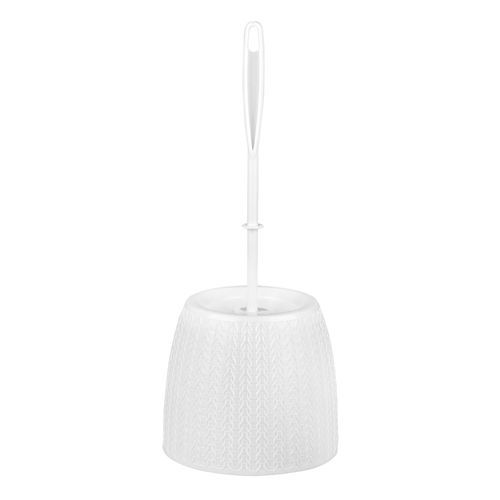 Ерш+подставка WC Вязание белый  круг.   М6895/279165