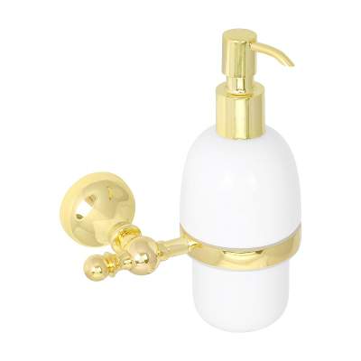 Дозатор д/жидк. мыла Veragio GIALETTA VR.GIL-6470.DO  настен. керамика/золото