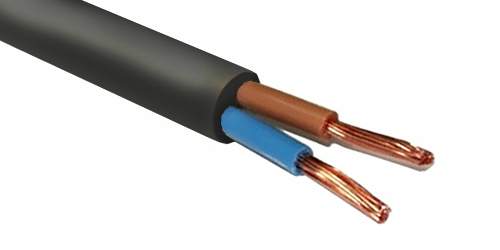 Провод ПВС 2х1,5 черный