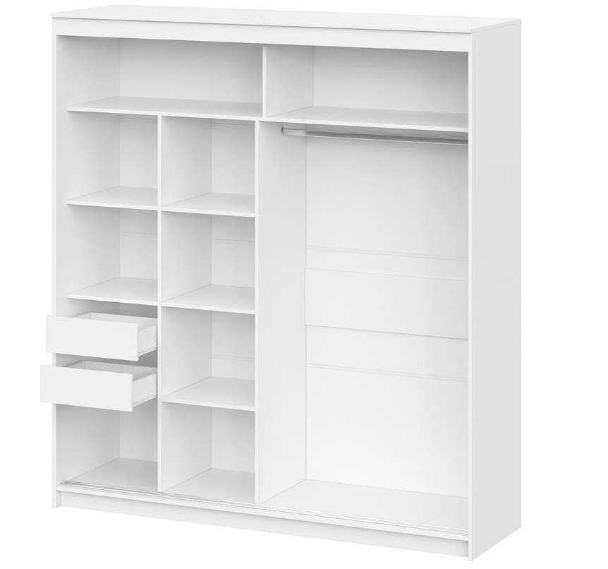 Шкаф-купе ШКП 3 2,0м Белый текстурный