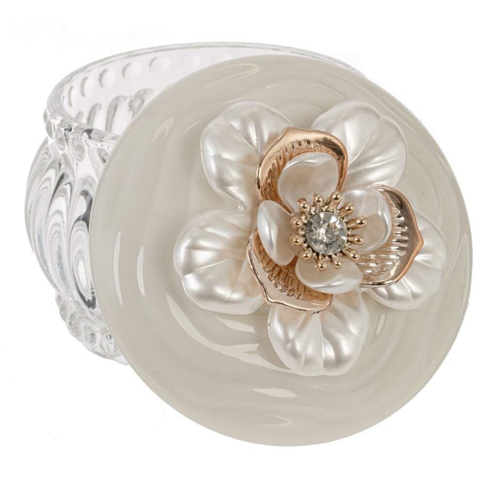 REMECO COLLECTION Шкатулка 817277 Цветок стекло/фарфор/полимер 7,5х7,5х8см