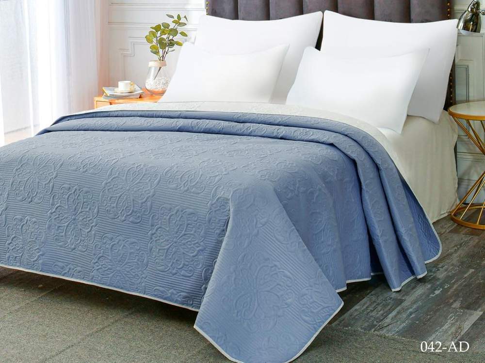 CLEO Покрывало Andora 230/042-AD голубой 230х260см полиэстер