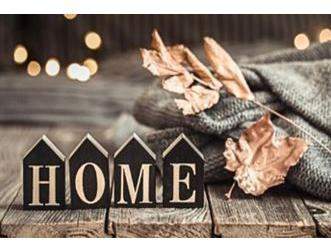 Коврик придверный  50х80 ПВХ "Home с листвой" 