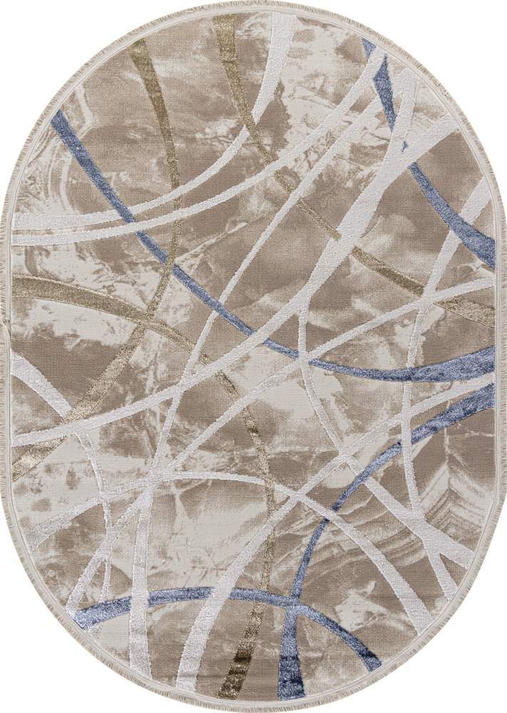 Ковер MOSSO 27248A  0,8х1,5  CREAM / BEIGE овал