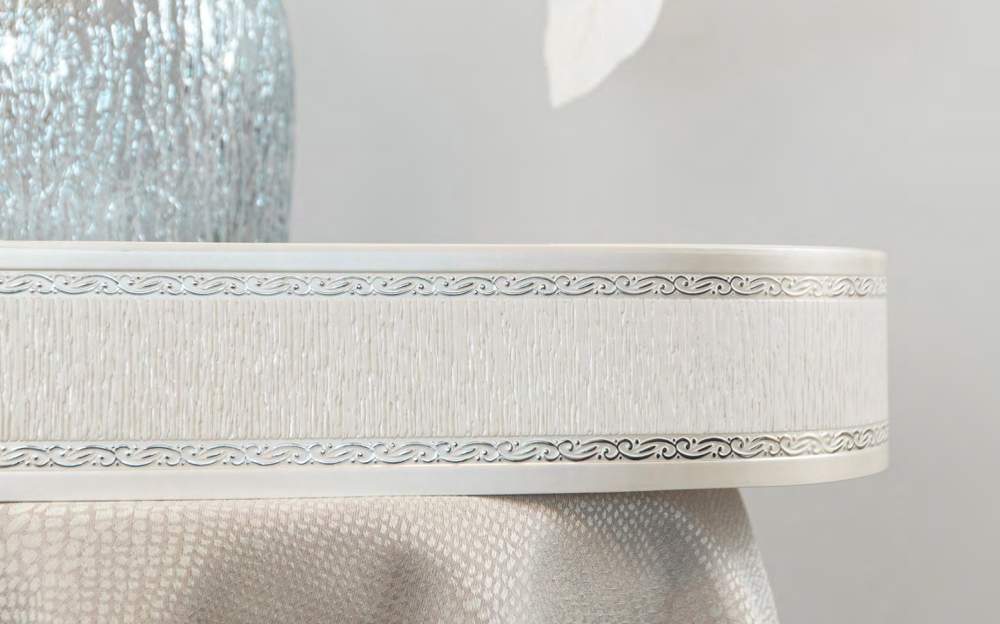 Карниз с поворотом Норд 3-х рядн. Перламутровое серебро 2,4  44810