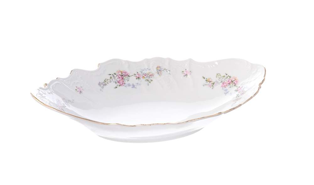 BERNADOTTE Дикая роза отводка золото Блюдо д/хлеба 34см P1750999JQZ6468011/БТФ0683