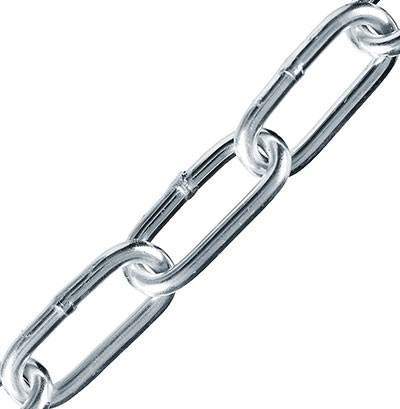 Цепь сварная длин. зв. оцинкованная 3мм (70м)