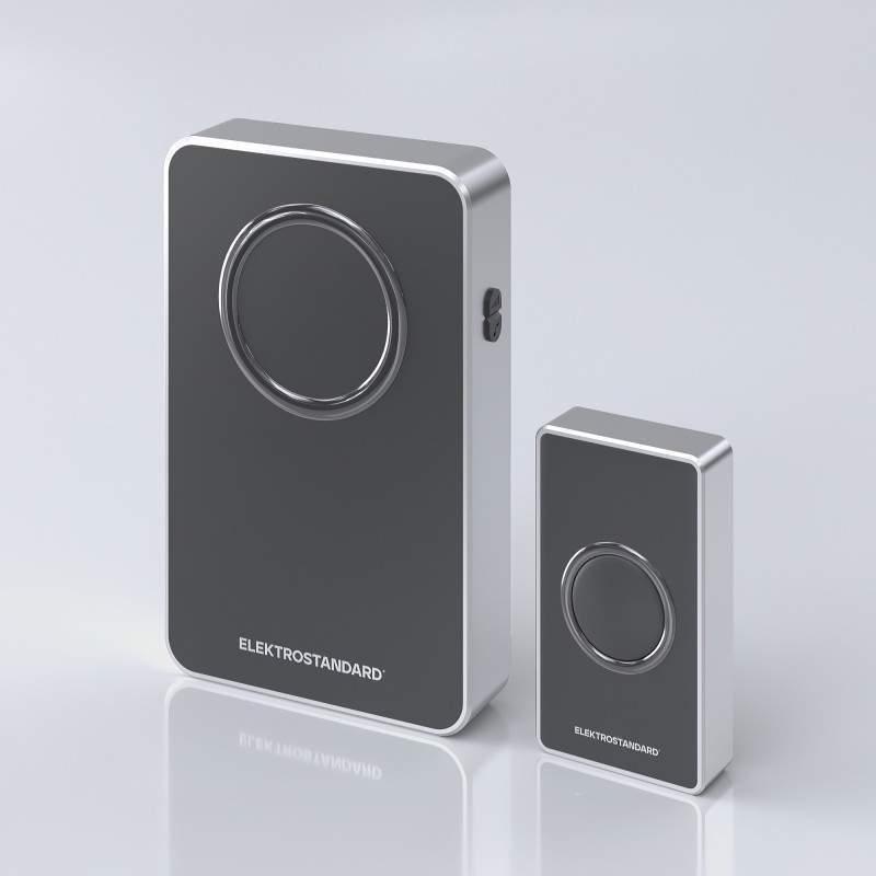 Звонок дверной  DBQ27М  WL 38M  IP20  Черный/Серебро