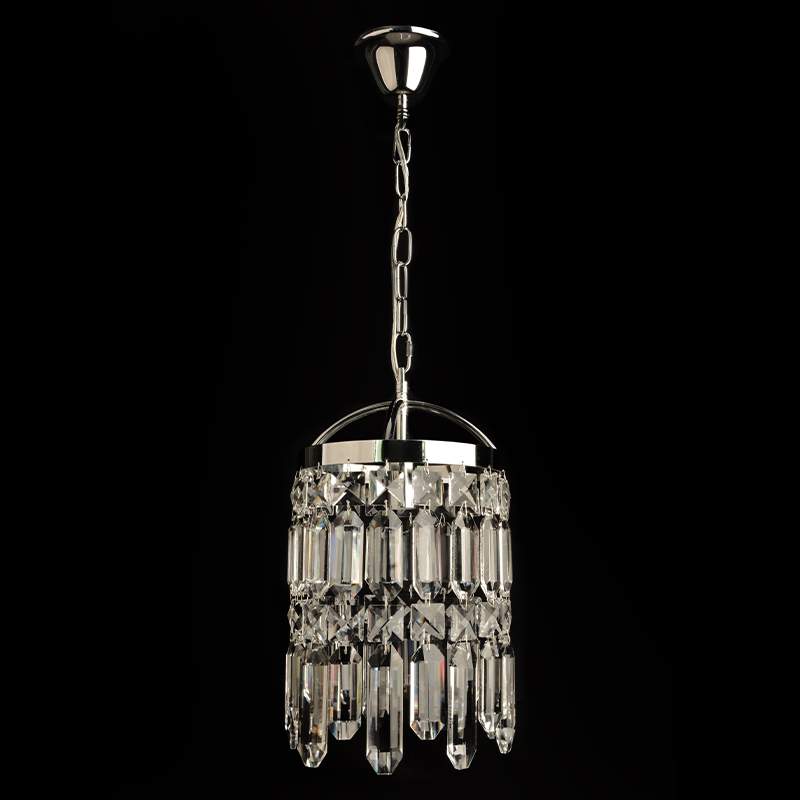 Подвес 8381/1/200 A CR хром/хрусталь 1х40W E14 d200 h700, KLD23