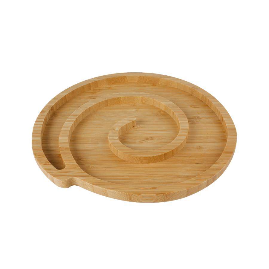 КАТУНЬ бамбук Менажница КТ-МЖ-16 Улитка 26,5х27х1,9см