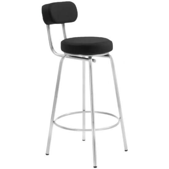 Стул Джек бар. Кожа иск. ECO №16Н черный СН