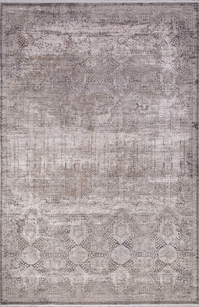 Ковер OLIMPOS M204D, 0.8x1.5 STAN, C.D.GRAY/O.BEIGE