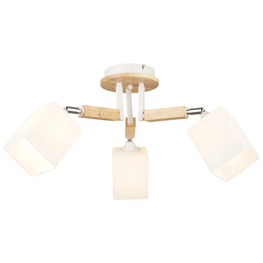 MD.4507-3-S WH+CH  Люстра потолочная