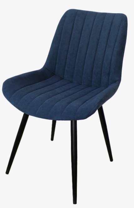 Стул Инта-М черный сид.тк. бархат темно-синий