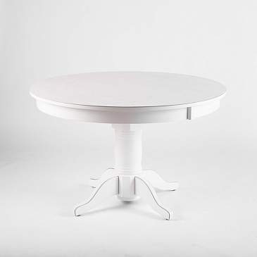 Стол Обеденный 22.01Р Румын D1200 одна нога белый