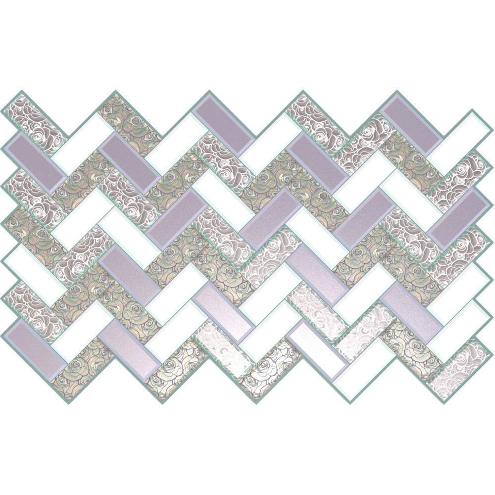 Панель ПВХ 0,6 плитка  "Перламутровая Роза " 4620772258858