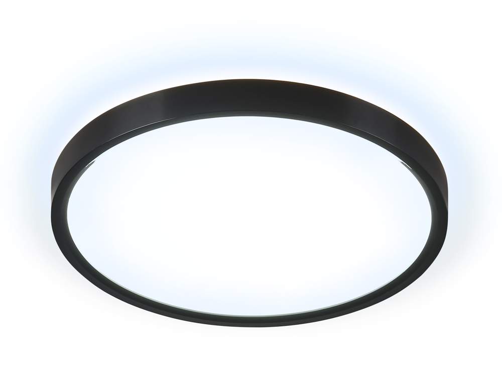 Св-к Ambrella FZ3050 BK черный IP44 24W+10W 6400+6400K D290*40 без ПДУ