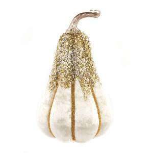 DECOLINE Фигурка Тыква 26х16см белый (пенопласт/текстиль 688201784