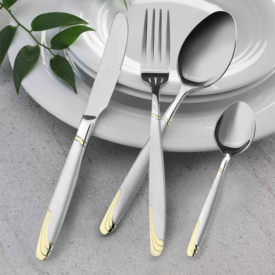 MAESTRO Набор столовых приборов MR-1512G-24 24пр. (зол.) 