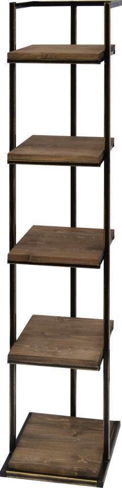 МЕТАЛЛ-ДЕКОР Полка №1414 Лофт h153х32х34см 5-ти ярусная 