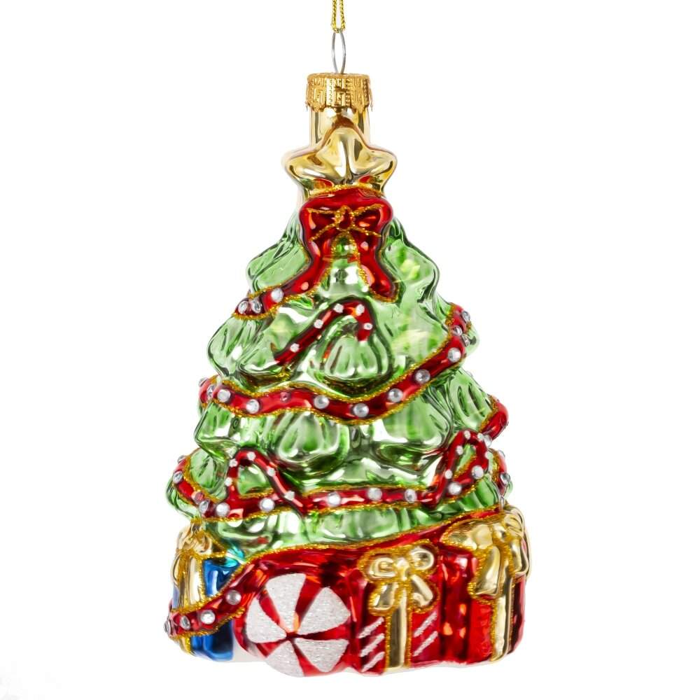 REMECO COLLECTION Игрушка елочная 824672 Ёлочка 9х8х14см (стекло)  