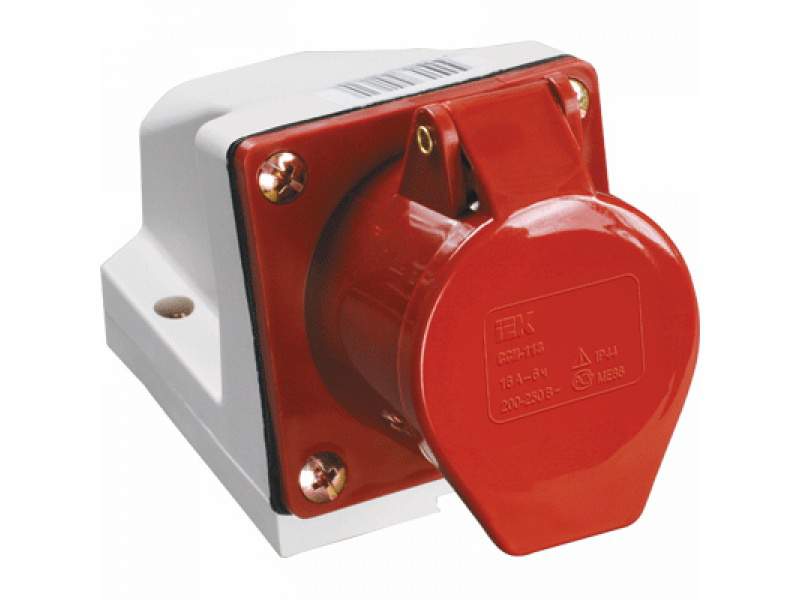 * Розетка кабел. 32А 3Р+РЕ IP44 на поверх. 380В