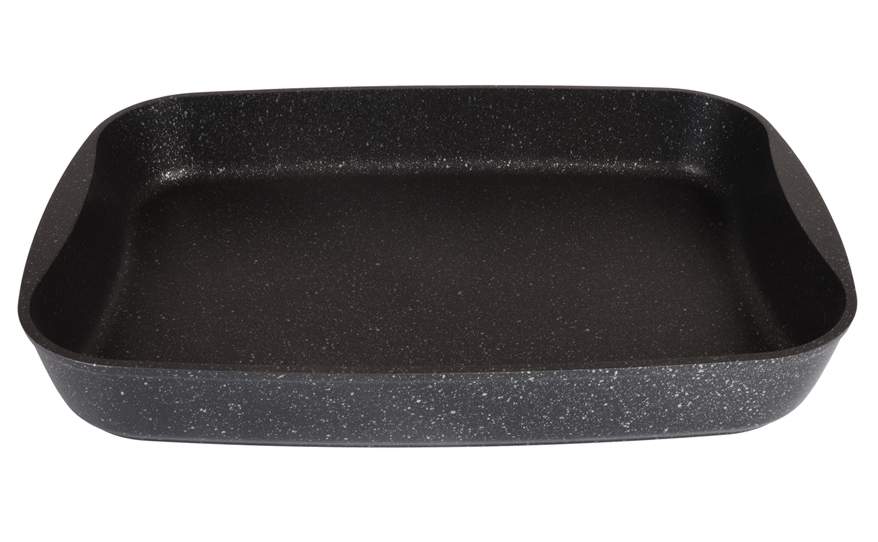 KUKMARA Противень пмт01а АП темный мрамор 335х220х55мм  