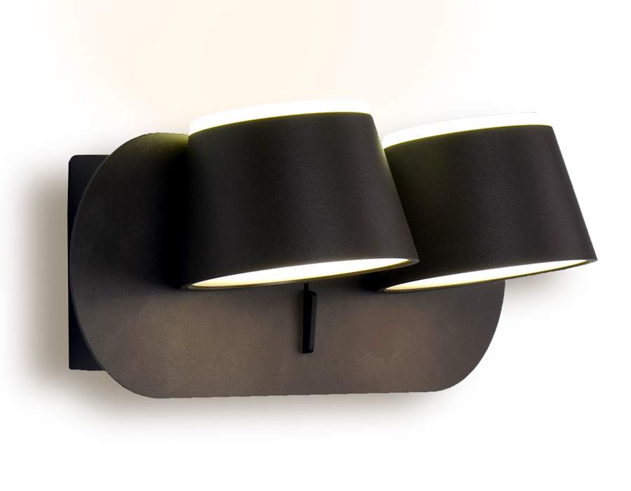 Св-к Бра MAYSUN FW172/2 CF/S кофе/песок 20W 230*100*140 настен.с выкл.LED 4200K