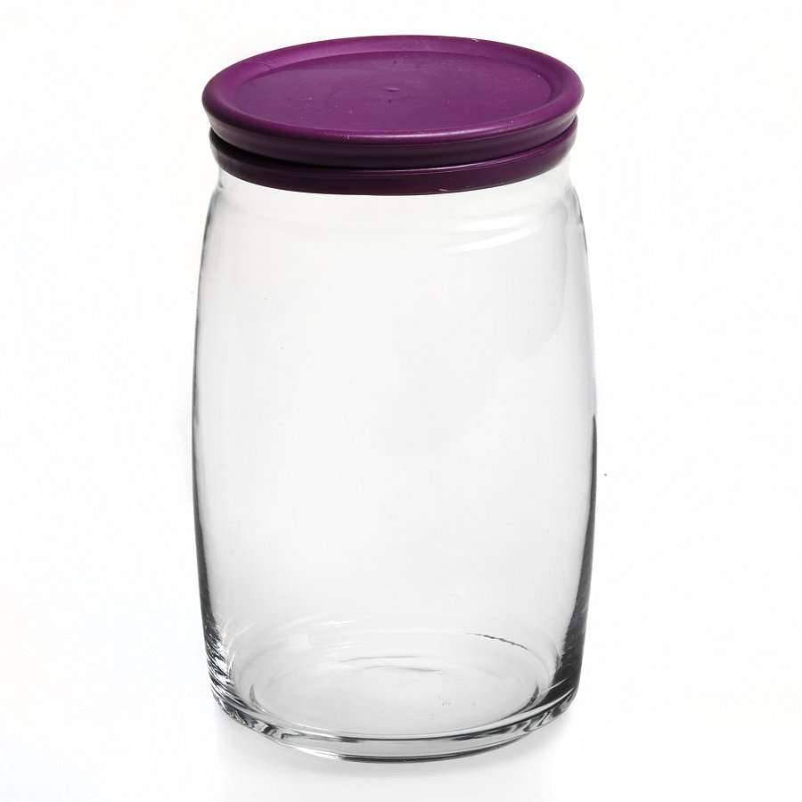 PASABAHCE Банка 43013 Cesni д/сыпучих с сиреневой крышкой 1100мл (6)